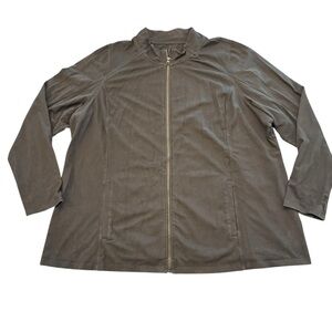 Livi Signature Stretch Performance Jacket Womens 26/28 Black Athleisure Yoga Gym